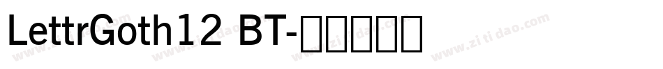 LettrGoth12 BT字体转换